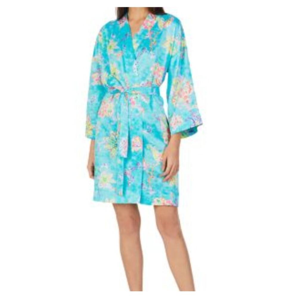 Coveted Clothing Women’s Bright Blue Kimono Robe
